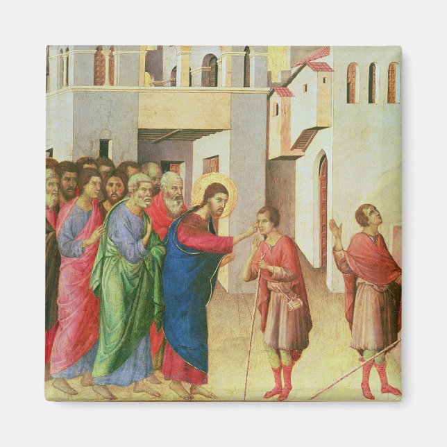 Imán Jesús abre los ojos de un hombre nacido ciego, 131 (Frente)