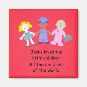 Imán Jesús ama a los niños pequeños.