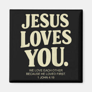 Imán Jesús ama verso de la biblia cristiana 1 Juan 4_19