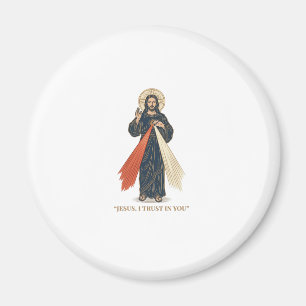 Imán Jesús Antiguo Confío en Ti Diseño Vectorial Religi