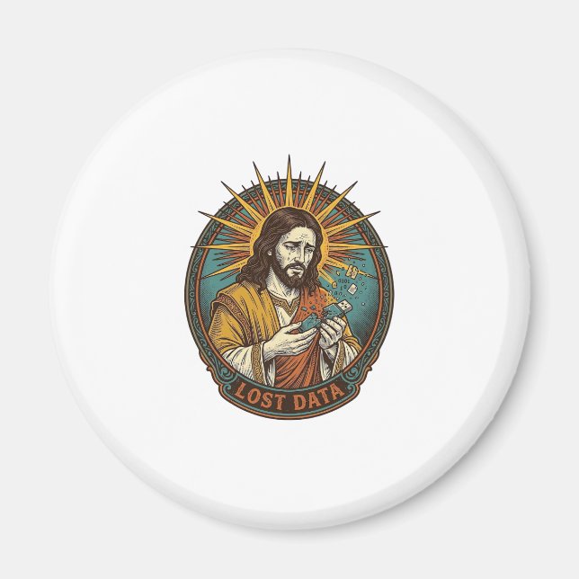 Imán Jesús aplastó la unidad flash USB perdió datos hum (Frente)
