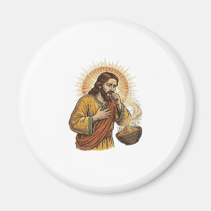 Imán Jesus Asfixiándose con Miga de Chip de Tortilla Se