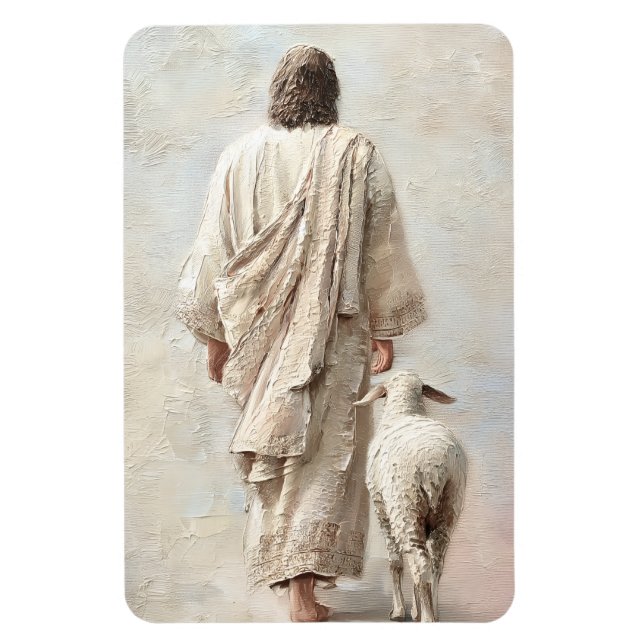 Imán Jesús caminando con el cordero (Vertical)