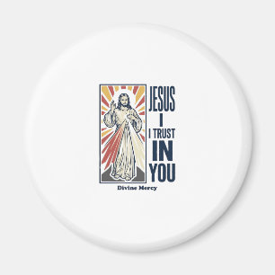 Imán Jesús Confío En Ti Diseño de Camiseta de la Divina