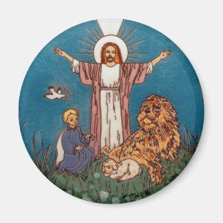 Imán Jesús el León y el Cordero
