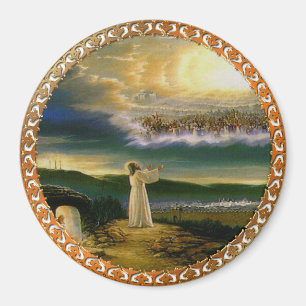 Imán Jesús en la puerta del cielo diseño Vintage
