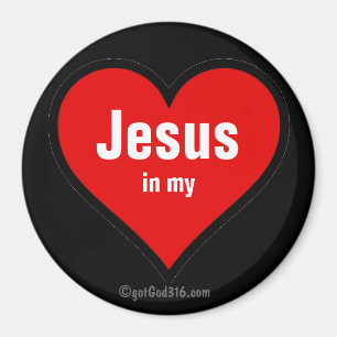 Imán Jesús en mi corazón gotGod316.com