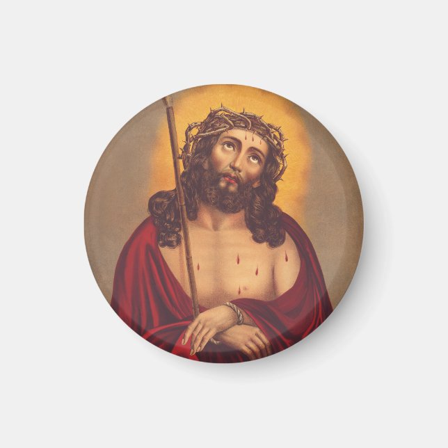 Imán Jesús es coronado con una corona de espinas (Frente)