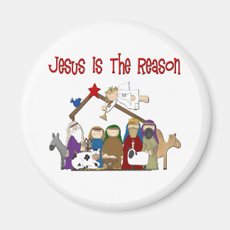 Imán Jesús es la razón de la escena del Manger