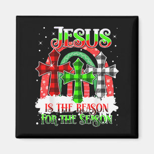 Imán Jesús Es La Razón De La Temporada Arcoiris Navidad