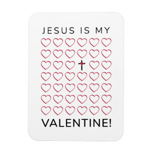 Imán Jesús es mi cruz de corazón de San Valentín