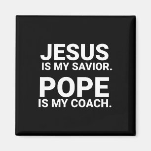 Imán Jesús Es Mi Salvador El Papa Es Mi Entrenador