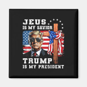 Imán Jesús Es Mi Salvador Trump Es Mi Bandera President