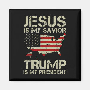 Imán Jesús Es Mi Salvador Trump Es Mi Camisa Presidenci