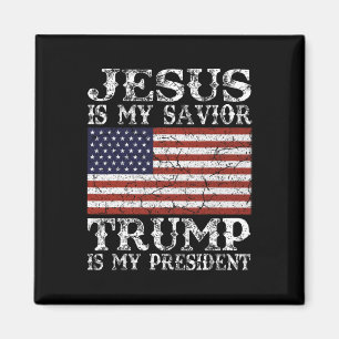 Imán Jesús es mi salvador Trump es mi presidente 