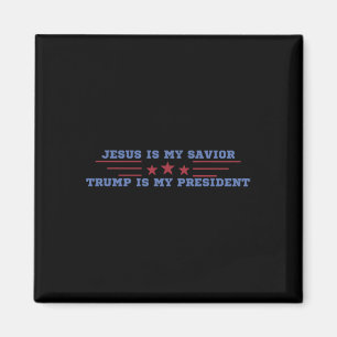 Imán Jesús es mi salvador Trump es mi presidente 