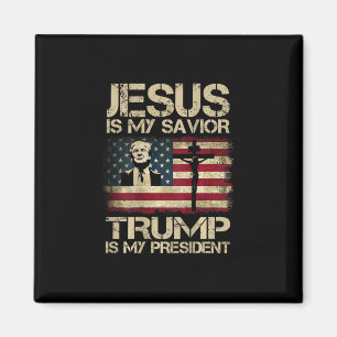 Imán Jesús Es Mi Salvador Trump Es Mi Presidente Bander