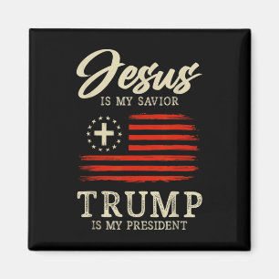 Imán Jesús Es Mi Salvador Trump Es Mi Presidente Bander