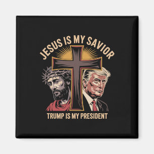 Imán Jesús Es Mi Salvador Trump Es Mi Presidente Bíblic