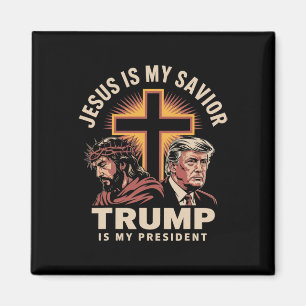 Imán Jesús es mi salvador Trump es mi presidente Religi