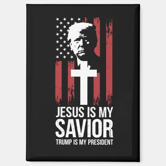 Imán Jesús Es Mi Salvador Trump Es Mi Presidente Trump  (Anverso)