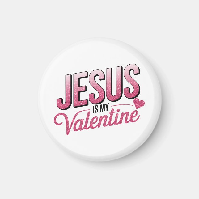 Imán Jesús es mi San Valentín (Frente)