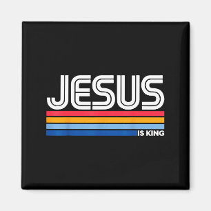 Imán Jesús Es Rey Cruz Cristiana Dios Fe Biblia Reli