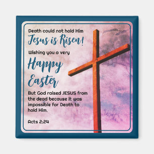 Imán JESÚS ES UN RISEN FAVOR cristiano de Pascua