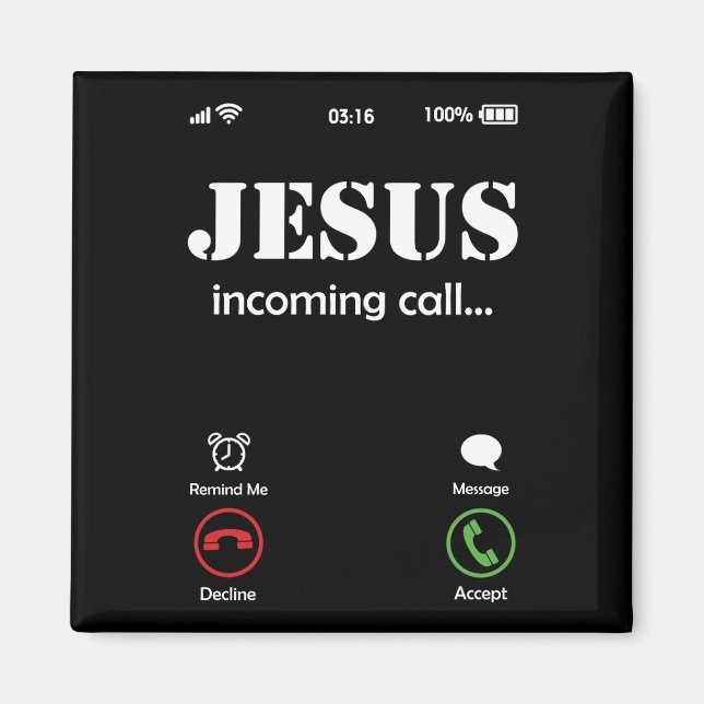 Imán Jesús Está Llamando Fe Cristiana (Frente)