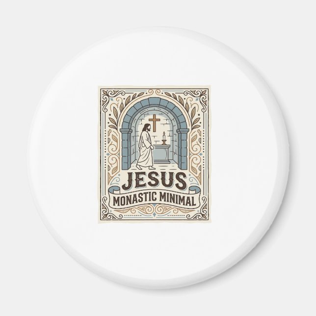 Imán Jesús Monástico Minimalista Jesús Monástico Minima (Frente)