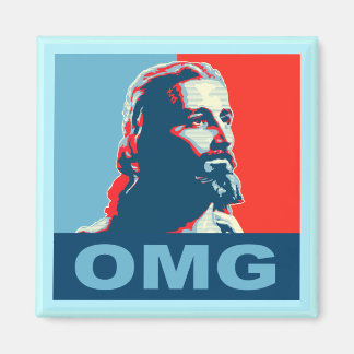 Imán Jesus OMG Magnet Square