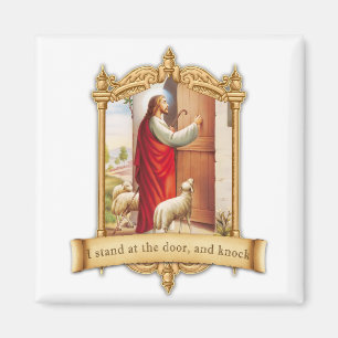 Imán Jesús que golpea en la puerta CG0244