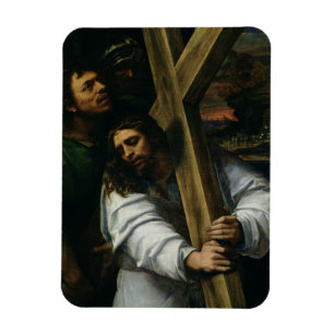 Imán Jesús que lleva la cruz, c.1535 (aceite en el