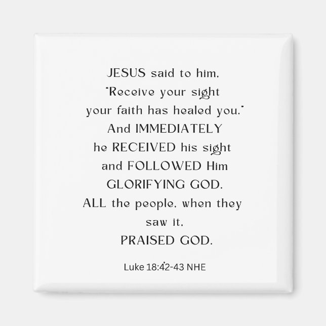 IMÁN JESUS RECIBE TU MAGNET DE VISTA (Frente)