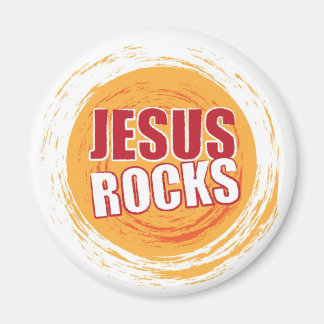 Imán Jesus Rocks 2 Naranja