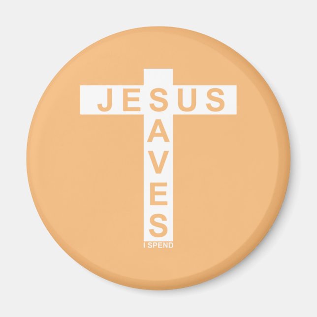 Imán Jesús salva mi camisa (Frente)