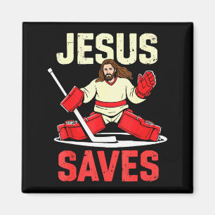 Imán Jesús salva portero de hockey sobre hielo cristian