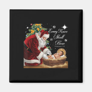 Imán Jesús Santa Navidades Cristianos Navidad Cada Knee