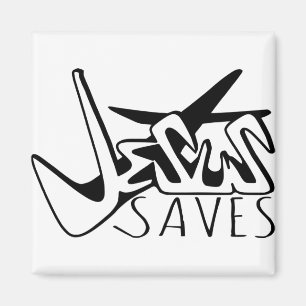 IMÁN JESUS SAVES GRAFFITI