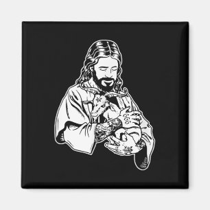 Imán Jesús sosteniendo cabra Baphomet oculto tatuaje sa