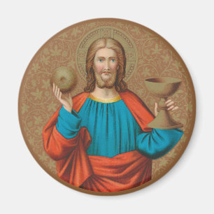 Imán Jesús sosteniendo la Eucaristía (SNV 050)