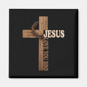 Imán Jesús Te Ama Hermano Cruz Fe Cristiana Dios