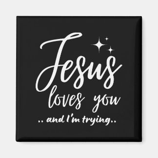 Imán Jesús te ama y estoy tratando de ser divertido Cri