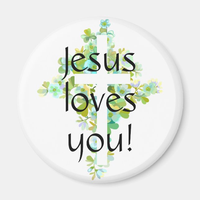 Imán ¡Jesús te quiere! (Frente)