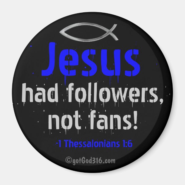 Imán Jesús tenía seguidores gotGod316.com Escritura (Frente)