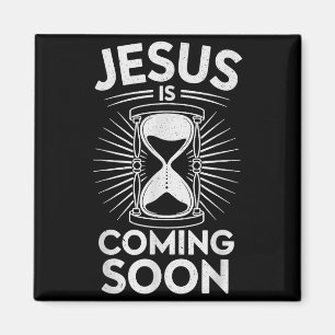 Imán Jesús Viene Pronto Versículo Bíblico Cristiano Rel
