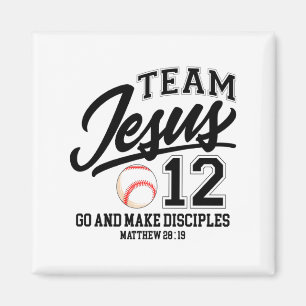Imán Jesús Y Equipo De Béisbol Jesús Cristiano Mateo 28