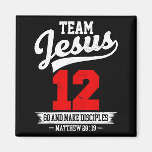 Imán Jesús Y Equipo De Béisbol Jesús Cristiano Mateo 28