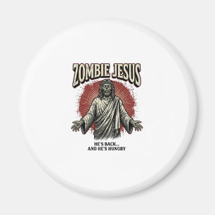 Imán Jesús Zombie Grabado Antiguo Diseño de Camiseta Di