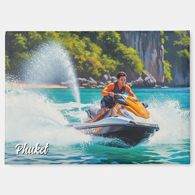 Imán Jet Ski in Phuket Patong Beach Thailand Travel (Anverso)